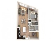 1 BR and Den