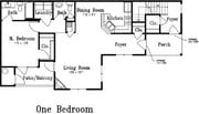 1BR/2BA