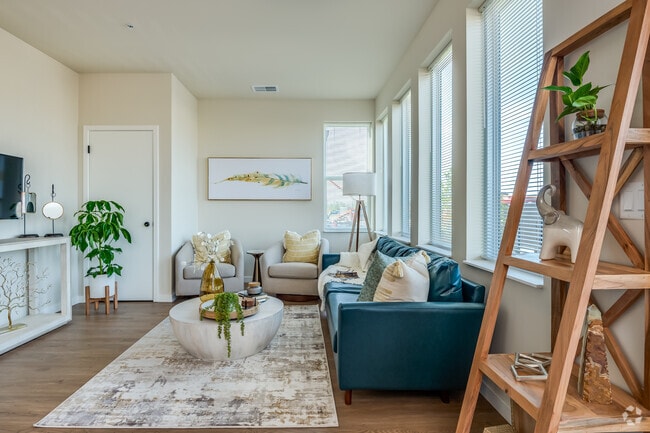 1BR, 1BA - 762SF - Living Room - The Daniels at Northern Gateway