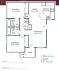 Two Bedrooms, Two Bathrooms
