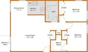 2BR/1BA