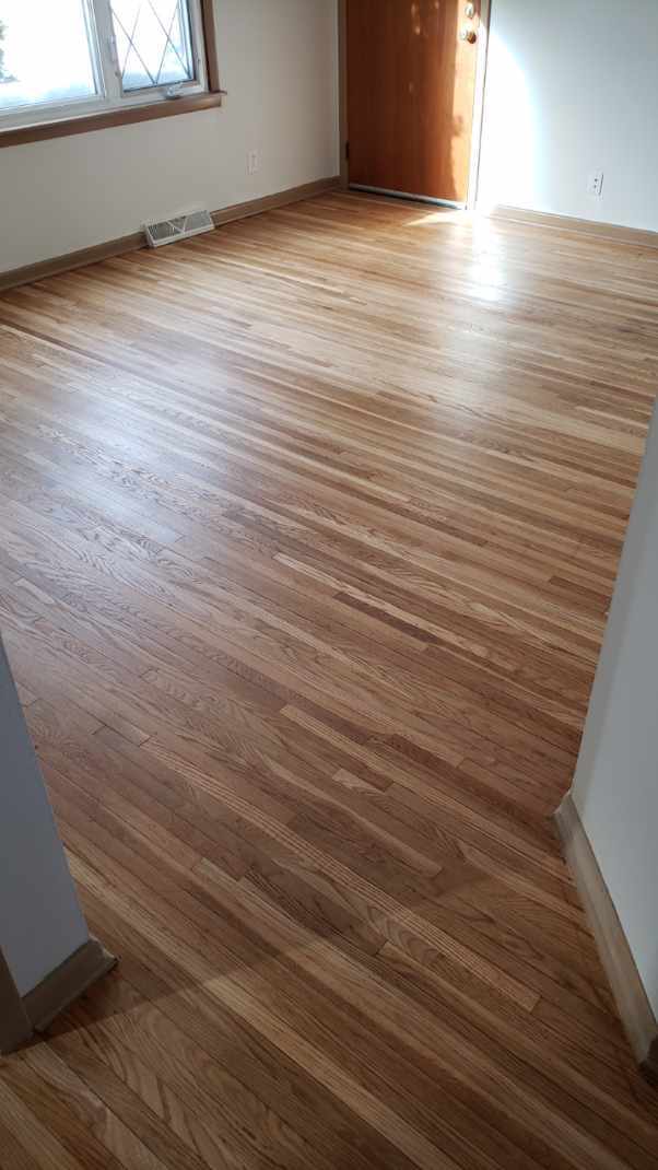 All hardwood floors refinished