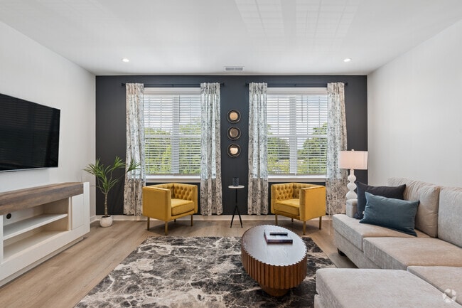 2BR, 2BA W/Study - 1,308SF - Living Room
