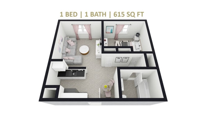 1 Bedroom, 1 Bath