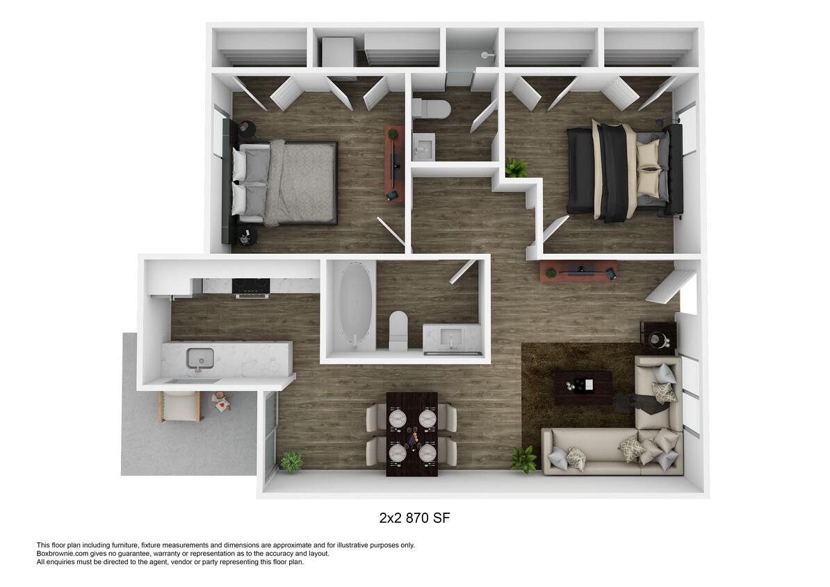 Floor Plan - Two Bedroom