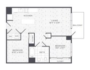 Sonnet - One Bedroom w/ Den - 1 Beds - 1 Baths - 742 Sq. ft.