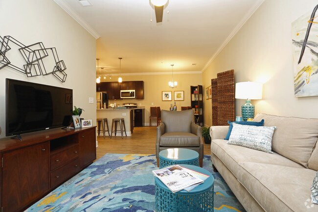 South 1BR, 1.5BA - Living Area