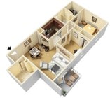 2BR/1BA