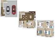 B1 2 Bedroom 2.5 Bath w/ 2 Car Garage