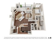 Plano de planta 1CA de Somerset Townhomes
