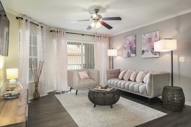 The Landings at Boot Ranch | Palm Harbor FL | Model Living Room - The Landings at Boot Ranch West Apartments