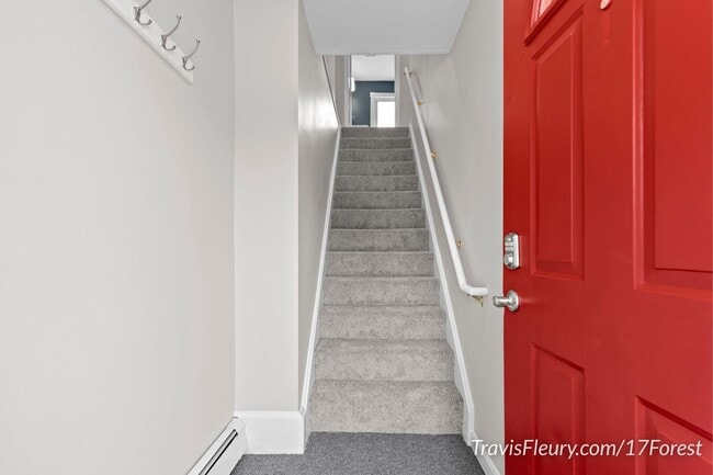 Stairs from entry - 17 Forest St Unit 17