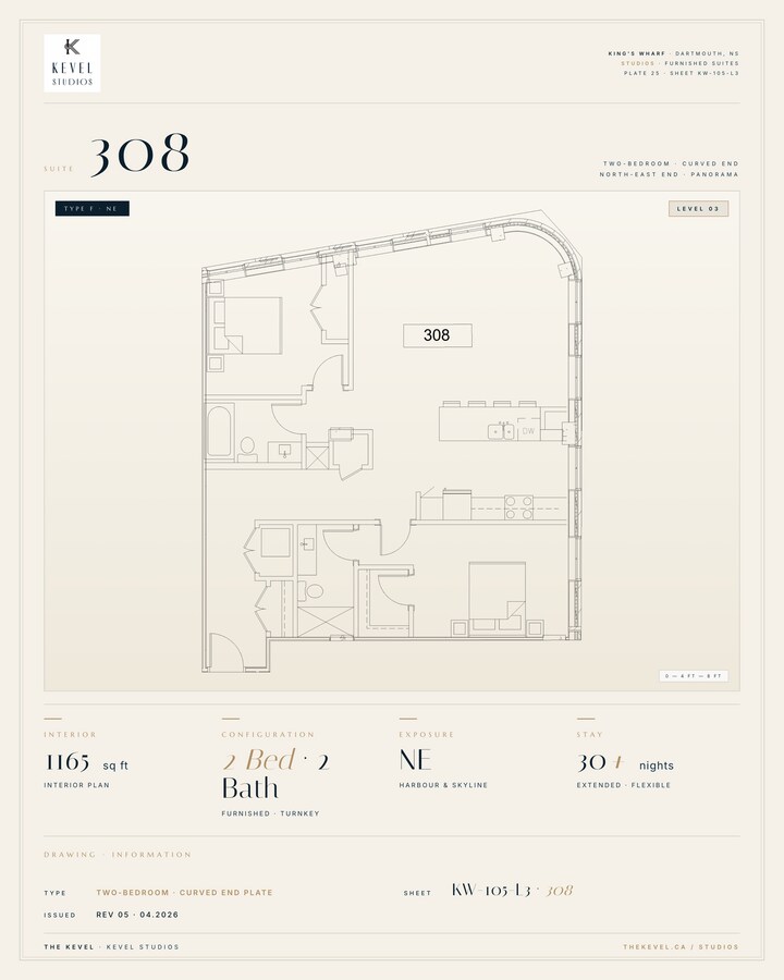 2 Bedroom Suite · 1165 sq ft - 2 Bedroom Suite · 1165 sq ft Unit 308