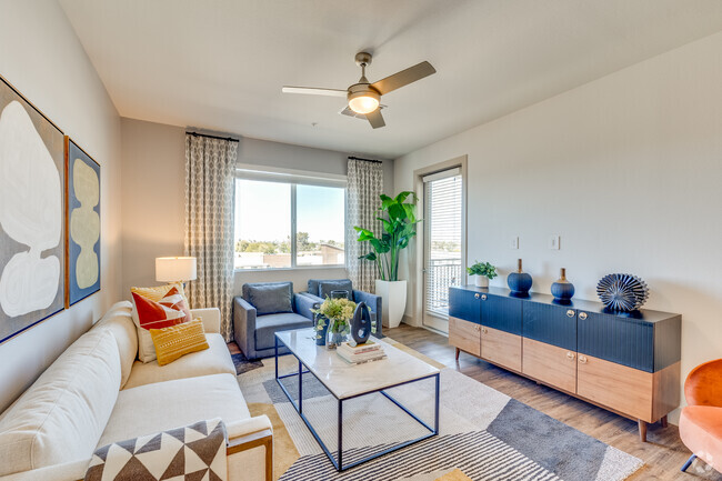 2BR, 2BA - 1298SF - Living Room