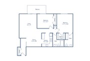 2 BED 1.5 BATH 951 SQ FT (3)