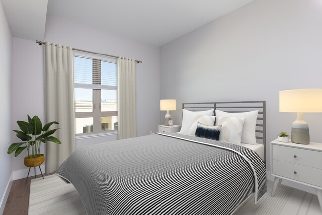 Signature Collection bedroom with hard surface flooring - Avalon Walnut Creek