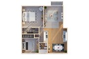 2 Bed with Balcony