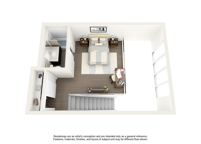 Floor Plan - 2 Bedroom Two Bath Penthouse