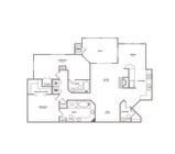 Two Bedroom Two and a Half Bath (1324 SF)