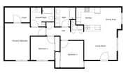 3 Bedroom, 2 Bathroom