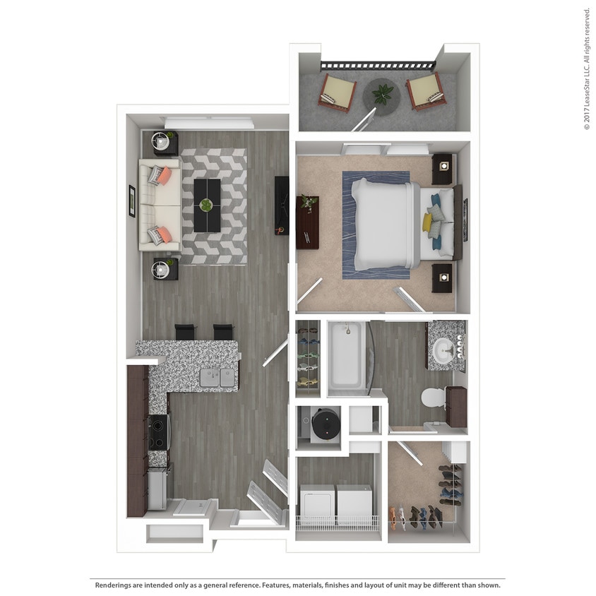 3D Floor Plan - Brook - Brook