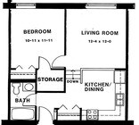 1BR/1BA