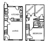 3BR/2BA