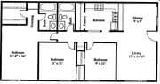 3BR/2BA