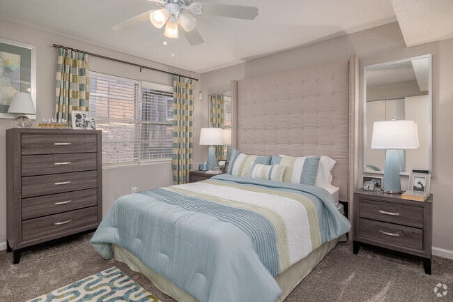 2BR, 2BA - 1,104SF - Renovated - Master Bedroom