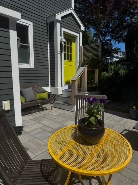 Entry with patio - 33 Atlantic St Unit 3