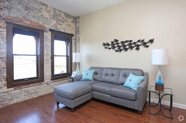 Living Room - Bosche Lofts and 910 Main Street.