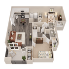 B1 Premium: 2BD | 1BA | 790 SF