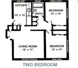2BR/1BA