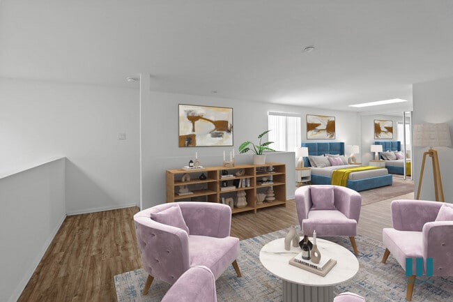 Dormitorio estilo loft - Rose Flower by Wiseman