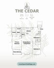 The Cedar Floor Plan 2 bedroom 2 bath