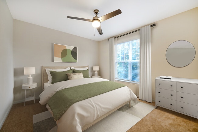 Renovated Package I bedroom with carpet