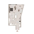 Floor Plan (Arya) - 1 Bedroom (Duchamp I)