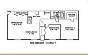 2BR/1BA