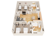 B3: 2BD | 2BA | 862 SF
