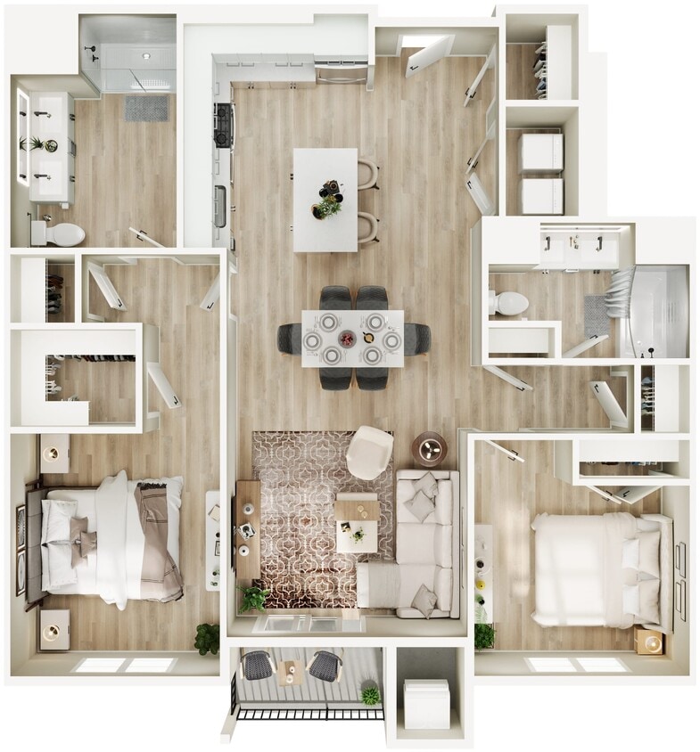 Floor Plan - Two Bedroom (B2)