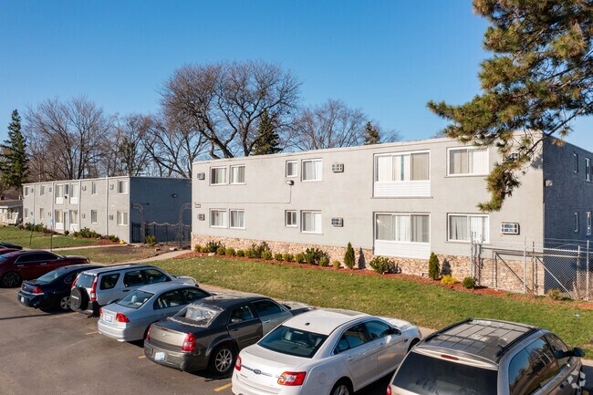 Parking and Unit Exteriors - Terrace Court Apartments