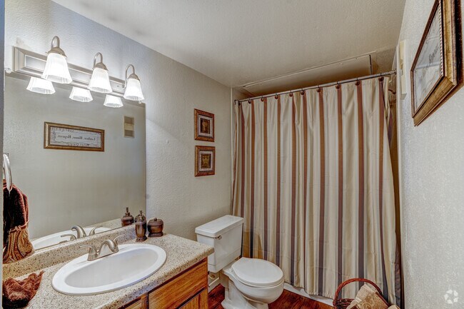 1 habitación, 1 baño, 755 pies cuadrados, baño principal - Stafford Run Apartments