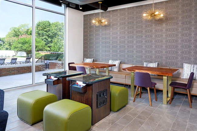 Resident Lounge with Vintage Arcade Gaming System