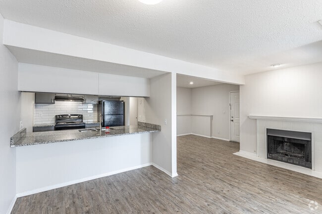 2BR, 1BA - 1059 SF - Livingroom and Kitchen