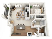 Floor Plan 1D | Wells Street Station | Apartments in Delafield, WI
