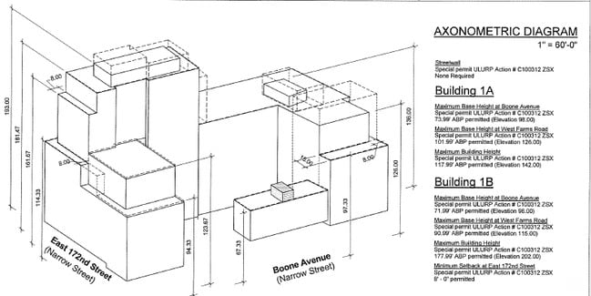 Axonometric Diagram - Compass Residences 1A & 1B Apartments