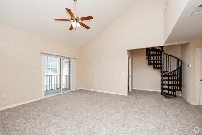 2BR, 2BA - Loft - 1,329SF - Living Room