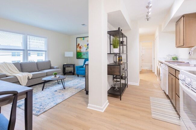 Living Room & Kitchen - Trifecta on Red Mile - Newly Renovated!