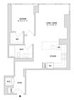 One Bedroom A16 - 829 Sq. Ft. - Residences 2006-3606