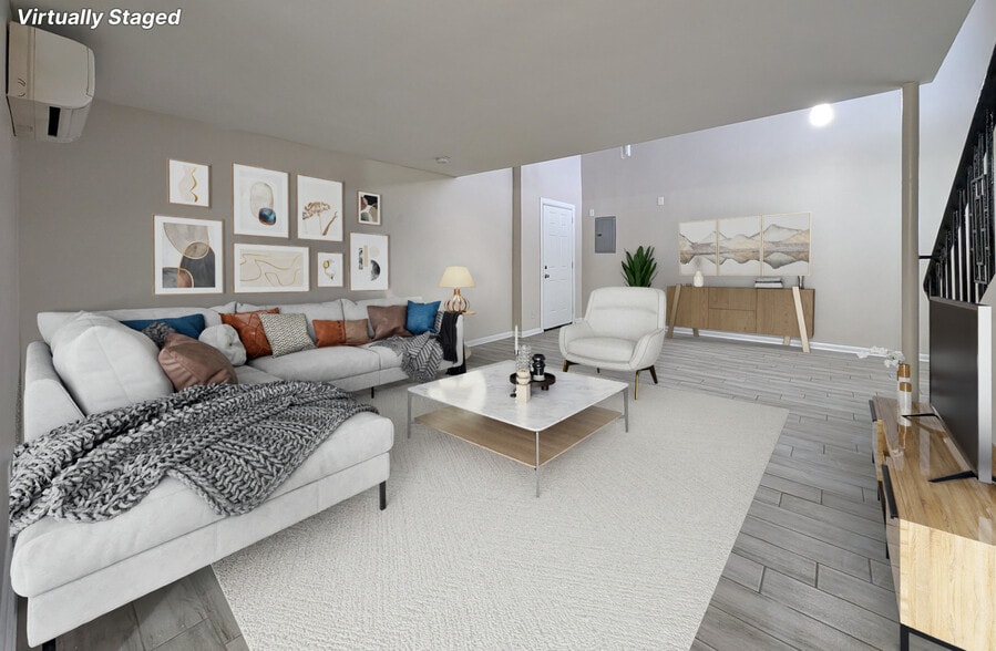Virtually Staged Living Room
